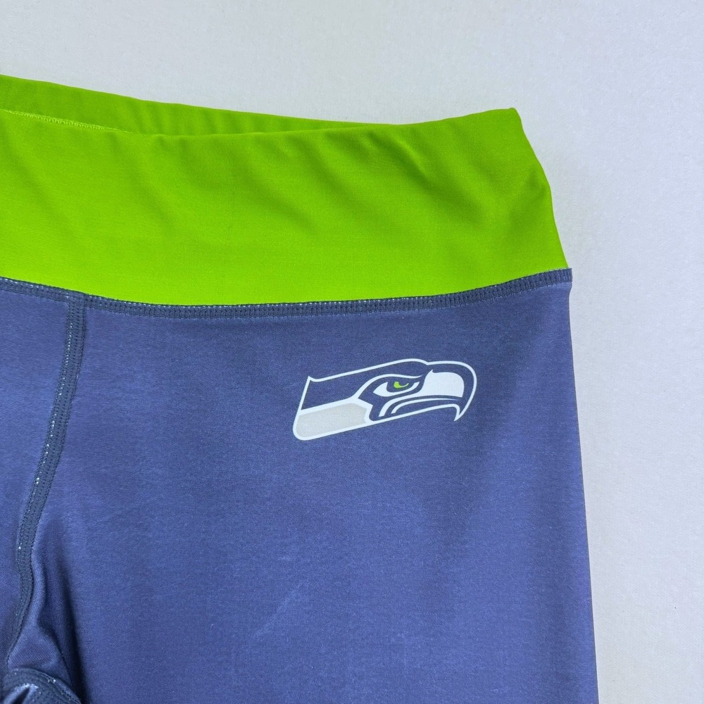 NFL Team Apparel Seattle Seahawks Womens Ombre Leggings Blue Green Large L - Picture 6 of 7